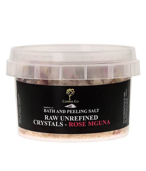 Cosmos Co Raw Mineral Salt Crystals med Rose Mguna