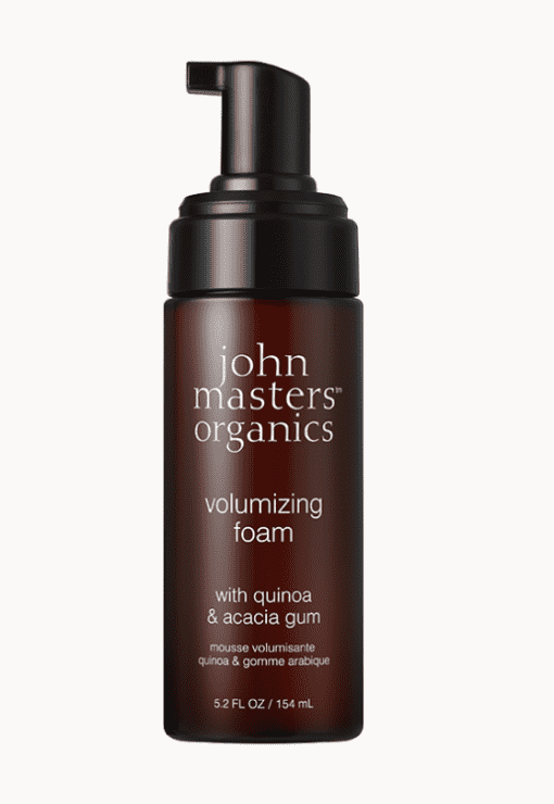en flaske john masters organiske volumengivende skum.