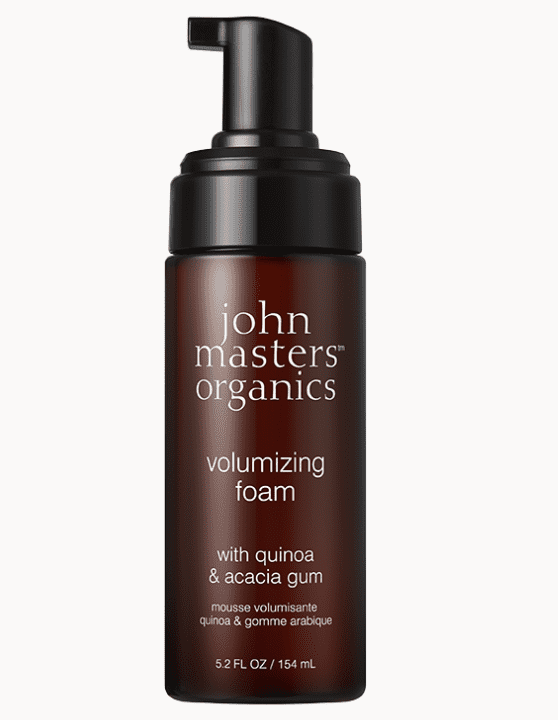 en flaske john masters organiske volumengivende skum.