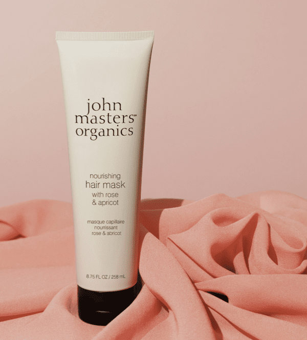 en tube john masters organics nærende hårmaske.
