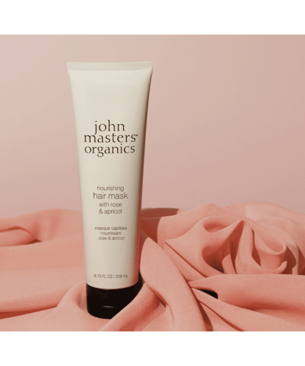en tube john masters organics nærende hårmaske.