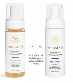 En flaske Innersense i Create Lift Volumizing Foam - Styling 177 ml og en flaske Innersense i Create Lift Volumizing Foam - Styling 177 ml.