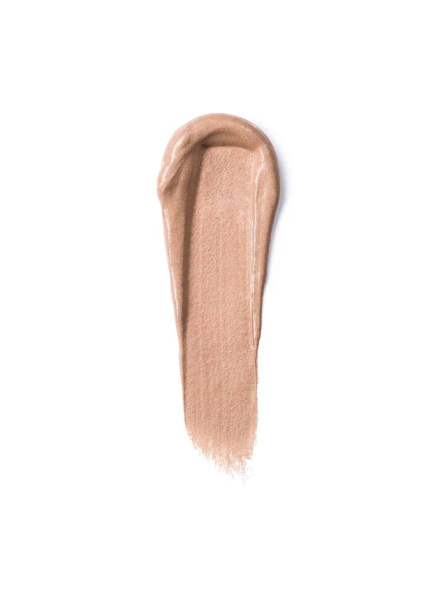 et nærbillede af en lys beige væske.