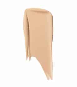 en beige væskeflaske med hvid baggrund.