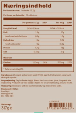 bagsiden af en flaske naggingsindh.
