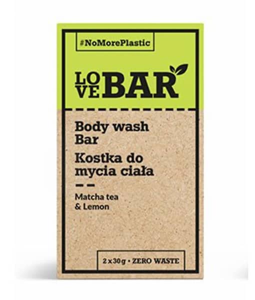 LoveBar Bodywash Bar m. Matcha te & Citron 2x30g