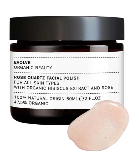 Evolve Organic Beauty Rose Quartz Facial Polish mask 60 ml - 100% naturlig