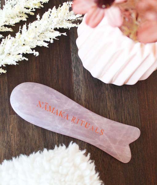 NAMAKA Rituals - Kai Gua Sha - Rose Quartz