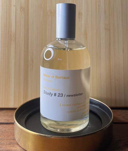 Miller Et bertaux - Study # 23 / newsletter Eau de Parfum TESTER