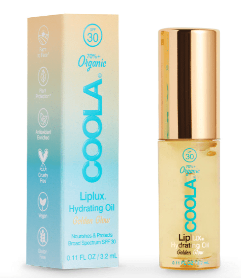 COOLA Liplux Hydrating Lip Oil Golden Glow SPF 30