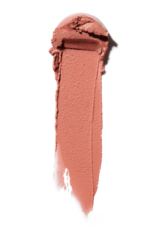 et nærbillede af en pink læbestift på en hvid baggrund.