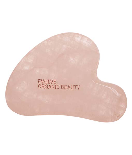 Evolve Organic Beauty Rose Quartz Gua Sha - hjerte