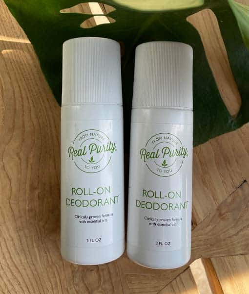 Real Purity roll on deodorant pakketilbud 2x 89 ml -(Økologisk & til følsom hud)