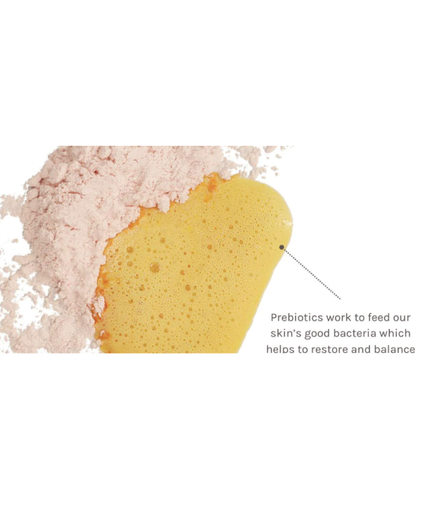 Evolve Organic Beauty Enzyme + Vitamin C Cleansing Powder 70 g virker til at fodre din hud med gode bakterier.