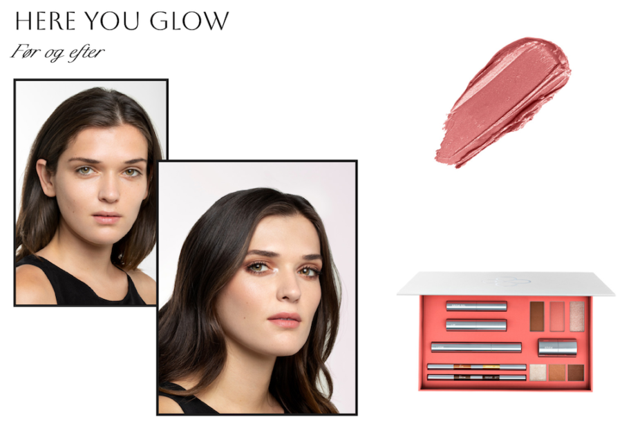 Et billede af en kvinde med Loni Baur The Face Edition 01 - Here You Glow på hendes ansigt.