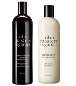 John masters økologisk shampoo og balsamsæt.