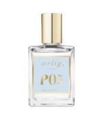 En flaske Ærlig P05 – Eau de Parfum 15 ml glasflaske Roll on TRAVEL på hvid baggrund.