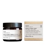 Økologiske hudplejeprodukter med Evolve Miracle Vitamin C Mask med gurkemeje for strålende og glattere hud, pakket i beholdere med miljøvenlige designs.